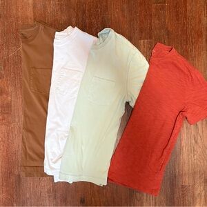 3 Men’s Banana Republic Supima Cotton Crewneck Tees - Small